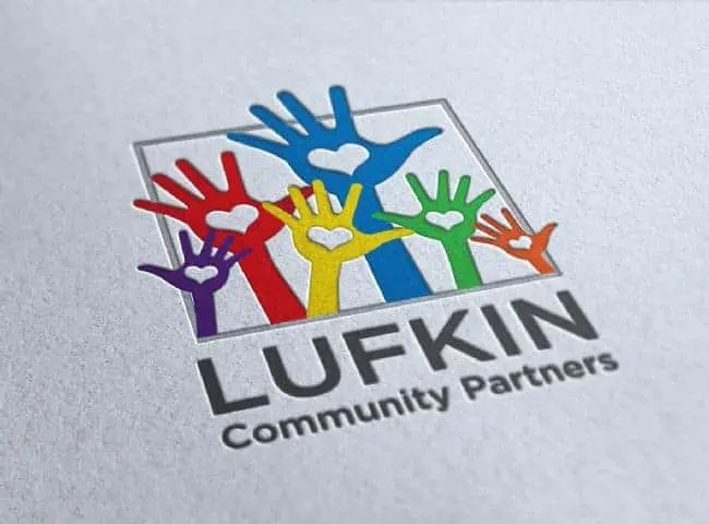 Lufkin community partners logo design