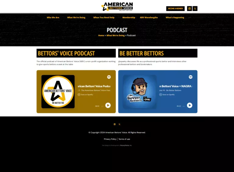 American Bettors' Voice Podcasts